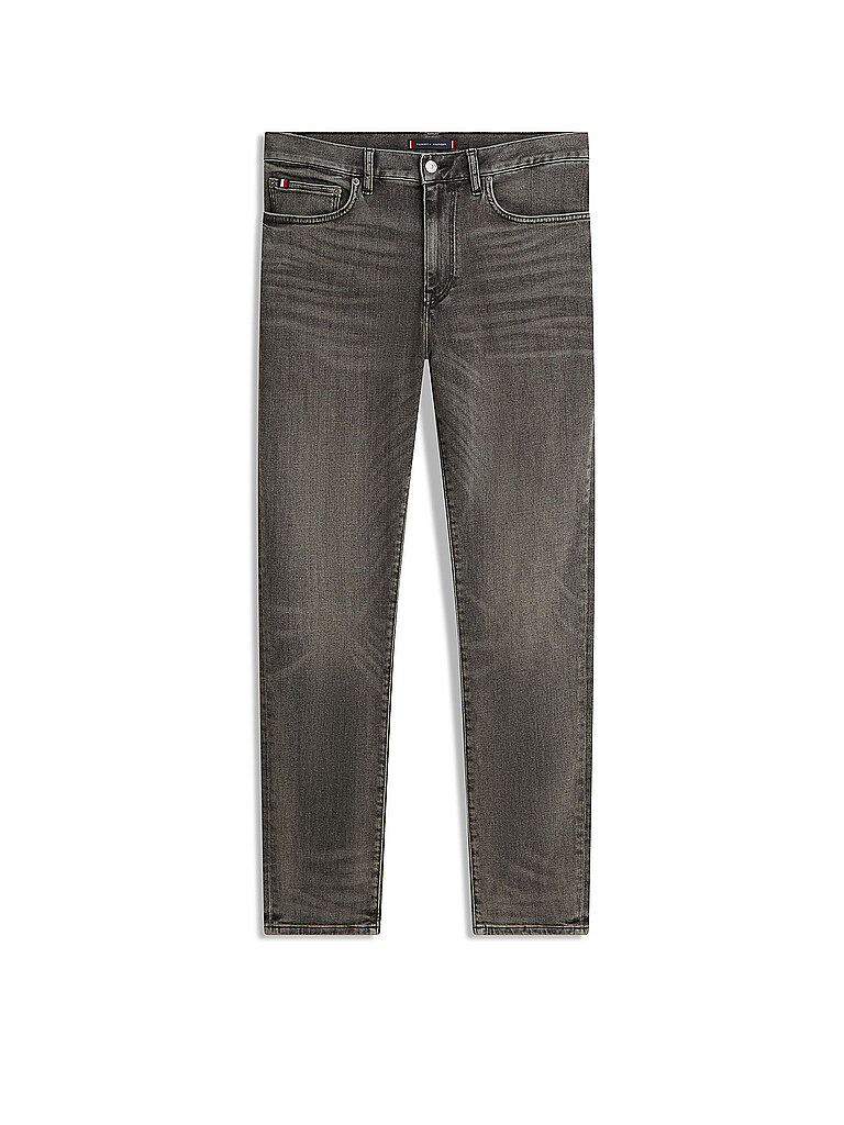 Slim-fit-Jeans TOMMY HILFIGER "Bleecker", Herren, Gr. 36, Länge 32, leo grau, Denim/Jeans, Obermaterial: 94% Baumwolle, 4% Elastomultiester, 2% Elasthan, unifarben, slim fit lang, Jeans Slim-fit-Jeans, Slim fit Denim Jeans Classic Style mit Stretch